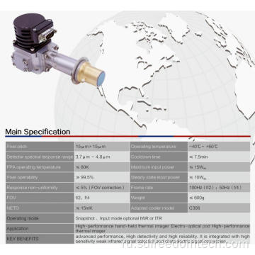 Охлажденный инфракрасный детектор 640x512